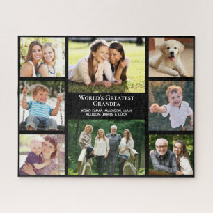 Puzzle World's Greatest Grandpa Custom Photo Collage