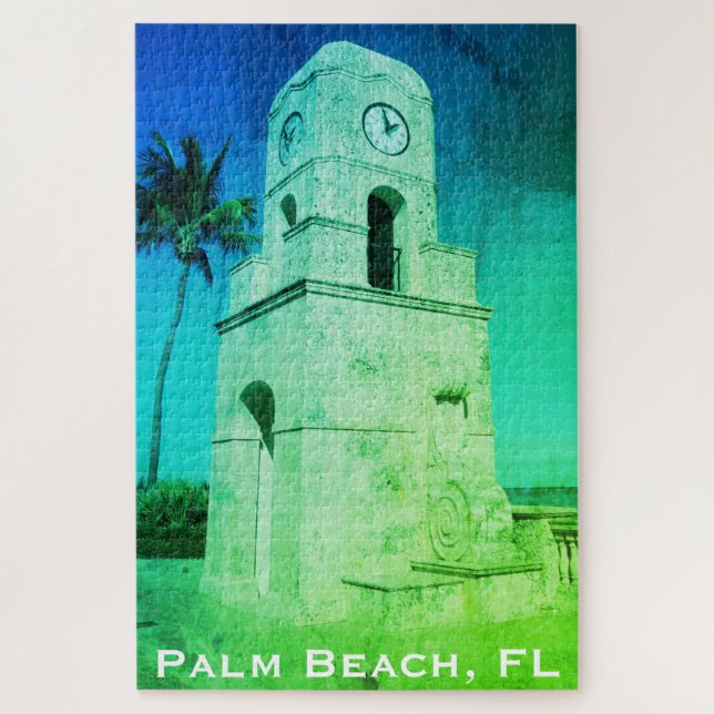 Puzzle Worth Avenue Horloge Tower - Palm Beach, FL (Vertical)