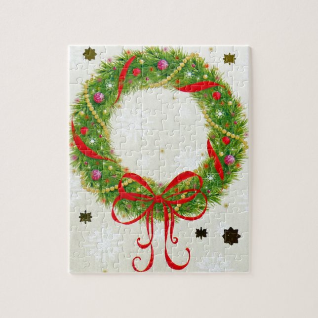 Puzzle Wreath de Noël (Vertical)