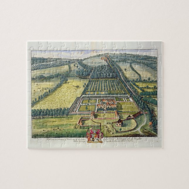 Puzzle Wytham dans le comté de Berkshire a gravé par Joha (Horizontal)