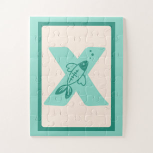Puzzle 🩻X est pour radiographie – Alphabet éducatif amus