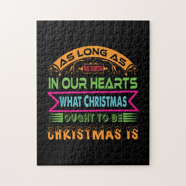 Puzzle Xmas Gift As Long As We Know (Vertical)
