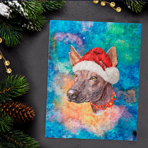 Puzzle Xoloitzcuintle Perro Mexican Hairless Noël
