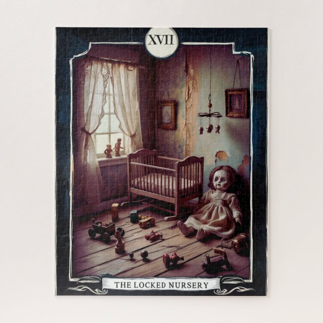 Puzzle XVII La crèche verrouillée - Don't Peek, Tarot (Vertical)