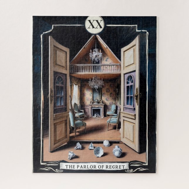Puzzle XX Le Parlon du Regret - Assis et Weep, Tarot (Vertical)