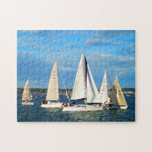 Puzzle Yachts naviguant au Jersey (Horizontal)