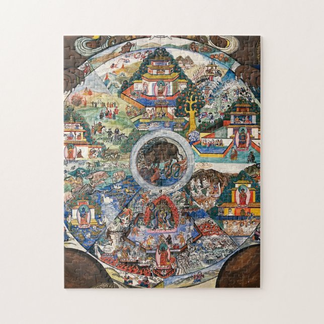 Puzzle Yama The Lord Of Death Holding The Wheel Of Life (Vertical)