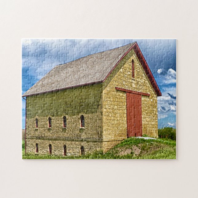 Puzzle Ye Old Farm Barn Nebraska. (Horizontal)