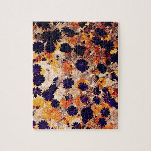 Puzzle Yellow daisy flower floral pattern digital art