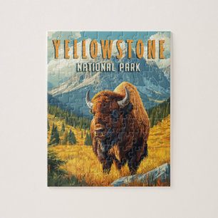 Puzzle Yellowstone : Un voyage rétro