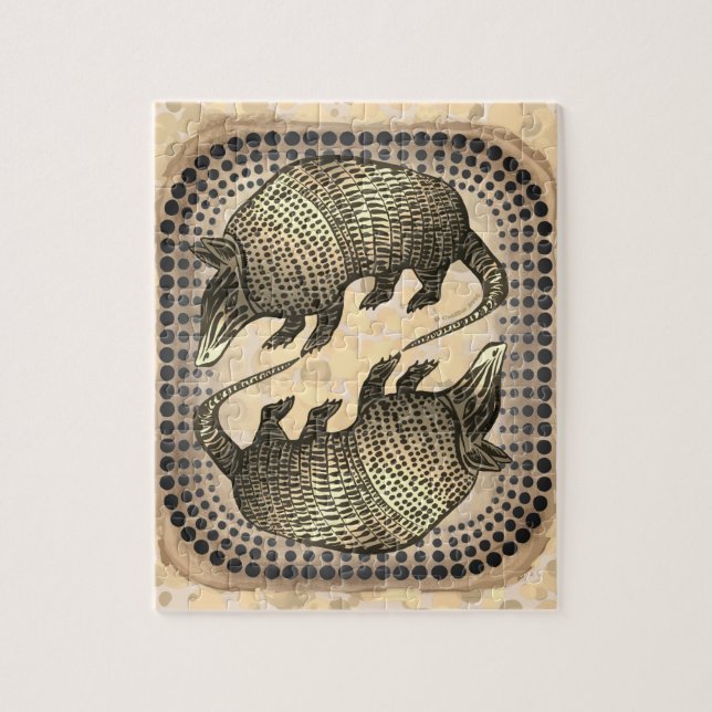 Puzzle Yin Yang Armadillo (Vertical)
