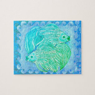 Puzzle Yin Yang Carpe Poisson énigme