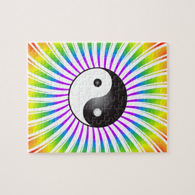 Puzzle : Yin Yang & Spiral Design (Horizontal)