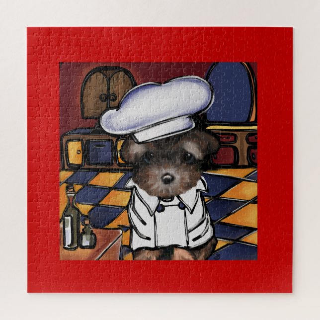 Puzzle Yorkie Poo  (Vertical)