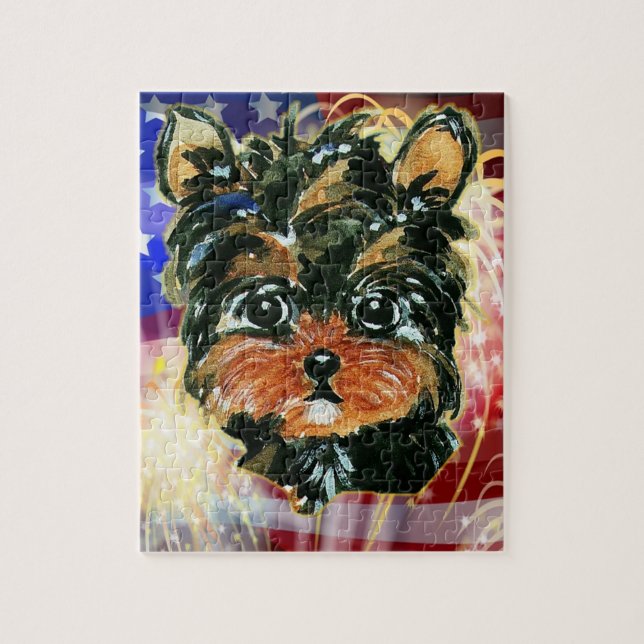Puzzle YORKIE POO 14 juillet (Vertical)
