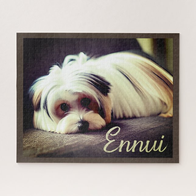 Puzzle Yorkie, Yorkshire Terrier, Expérience Ennui (Horizontal)