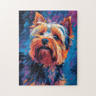 Puzzle Yorkshire coloré Terrier