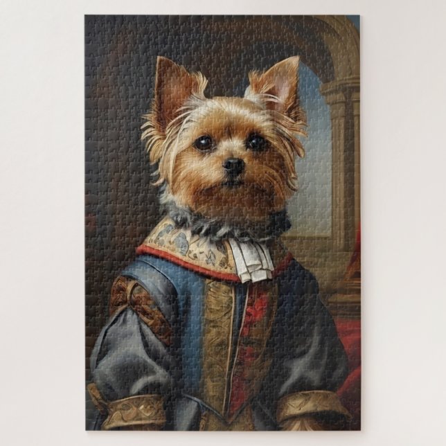 Puzzle Yorkshire victorien Terrier en vêtements Whimsical (Vertical)