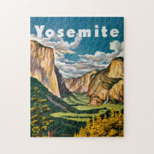 Puzzle Yosemite Vintage Art Cool Photos historiques Voyag
