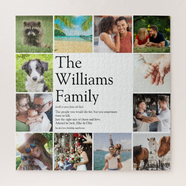 Puzzle Your Family Definition 12 Photo Fun (Vertical)