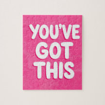 You've got this words on pink