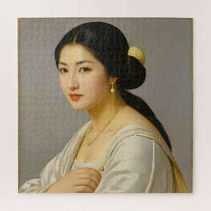 Puzzle "Yuki Mori" Portrait de femme aux beaux-arts