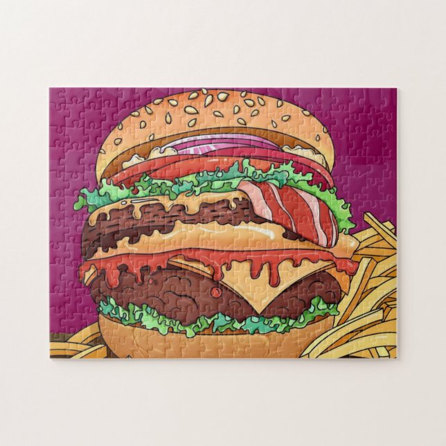 Puzzle Yummy Burger (Horizontal)
