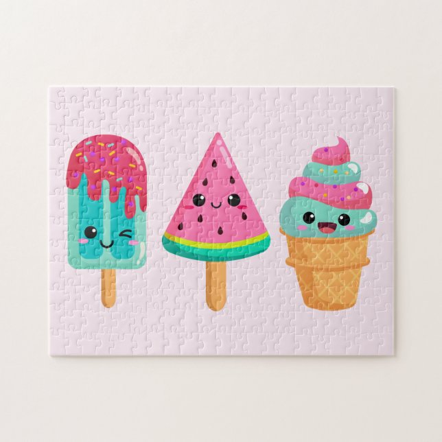 Puzzle Yummy Ice Cream Trio Vibe été (Horizontal)