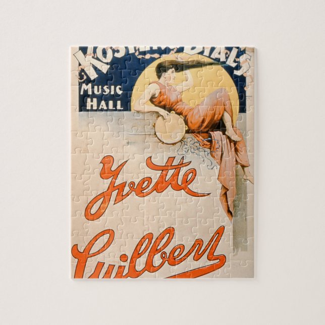 Puzzle 'Yvette Guilbert (c.1869-1944) chez Koster et Bial (Vertical)
