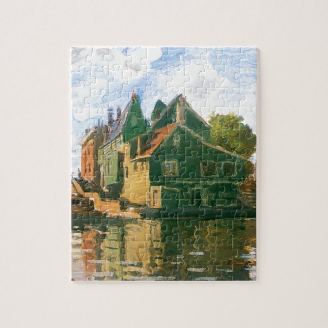Puzzle Zaandam, canal par Claude Monet (Vertical)
