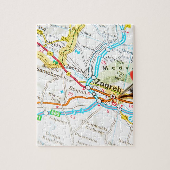 Puzzle Zagreb, Croatie (Vertical)
