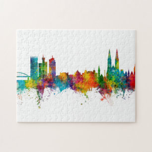 Puzzle Zagreb Croatie Skyline