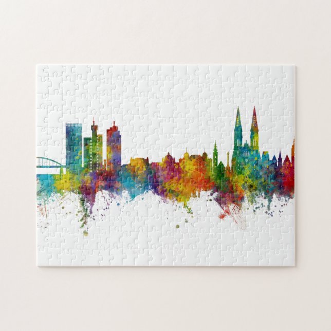 Puzzle Zagreb Croatie Skyline (Horizontal)