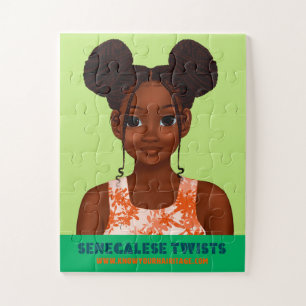 Puzzle Zara's Wash Day-Senegalese Twists Puzzle11X14 30pc