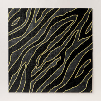 Puzzle Zebra Stripes : Abstrait Monochrome Sans Seamless.