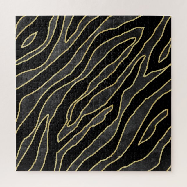 Puzzle Zebra Stripes : Abstrait Monochrome Sans Seamless. (Vertical)