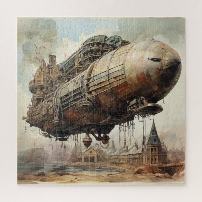 Puzzle Zeppelin Steampunk vintage (2) (Vertical)
