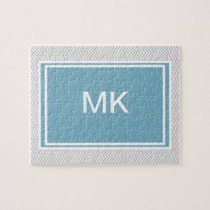 Puzzle Zigzag gris simple