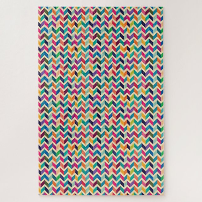 Puzzle - Zigzag multicolore (Vertical)