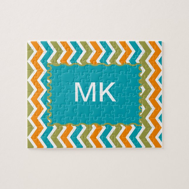 Puzzle Zigzag, une tribu dynamique de Peacock (Horizontal)