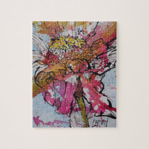 Puzzle Zinnia déclinant 001 / Artiste Larry Lerew