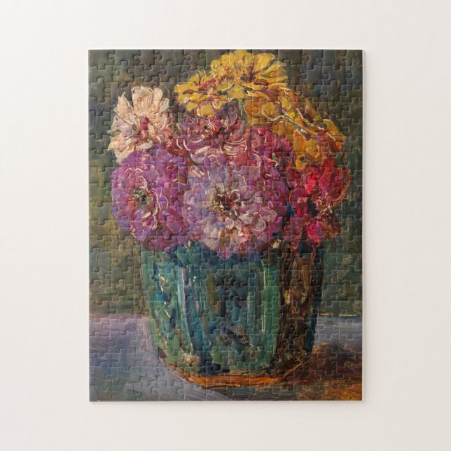 Puzzle Zinnias dans un pot vert | Floris Verster (Vertical)