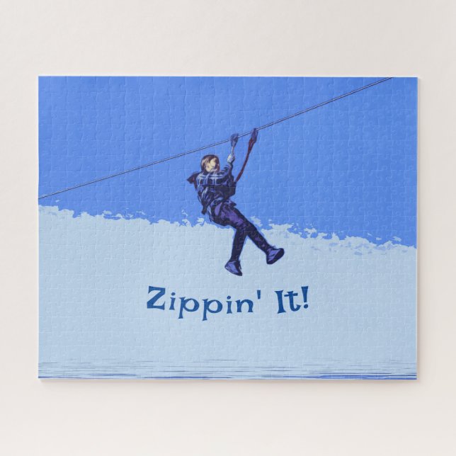 Puzzle Zippin'It ! - Zipline Rider (Horizontal)