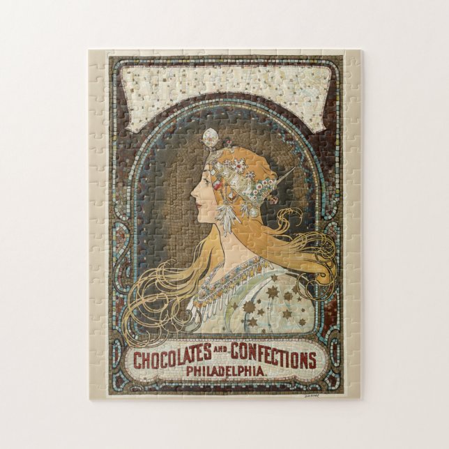 Puzzle Zodiac (1896) par Alphonse Mucha. (Vertical)