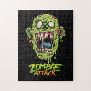 Puzzle Zombie Attaque Effrayant Monstre Créature