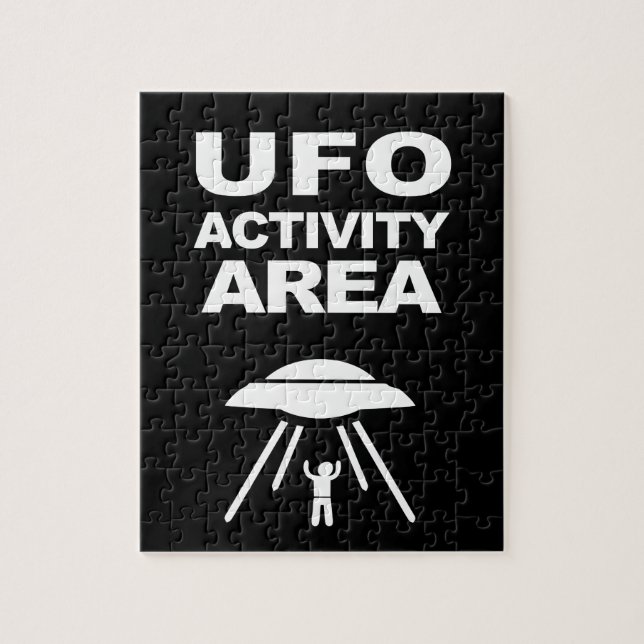 Puzzle zone d'activité UFO, conception geek (Vertical)