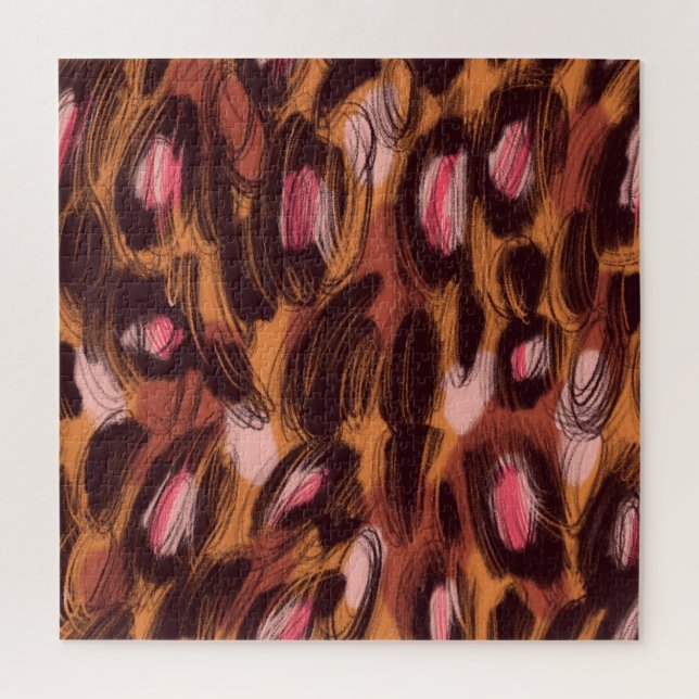 Puzzle Zones léopard Motif animal africain (Vertical)
