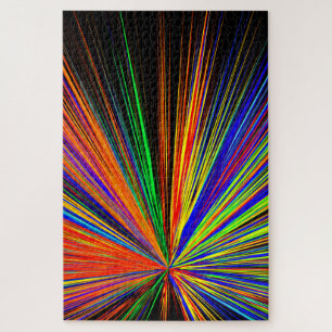 Puzzle Zoom sur la couleur de fond - Multicolore arc-en-c