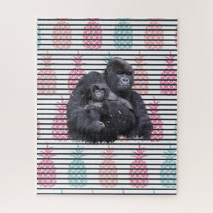 Puzzles Ananas Gorilla Baby Gorilla