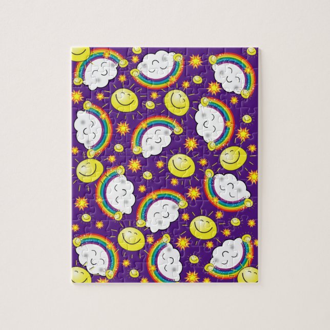 Puzzles Arcs-en-ciel Nuages Étoiles solaires (Vertical)